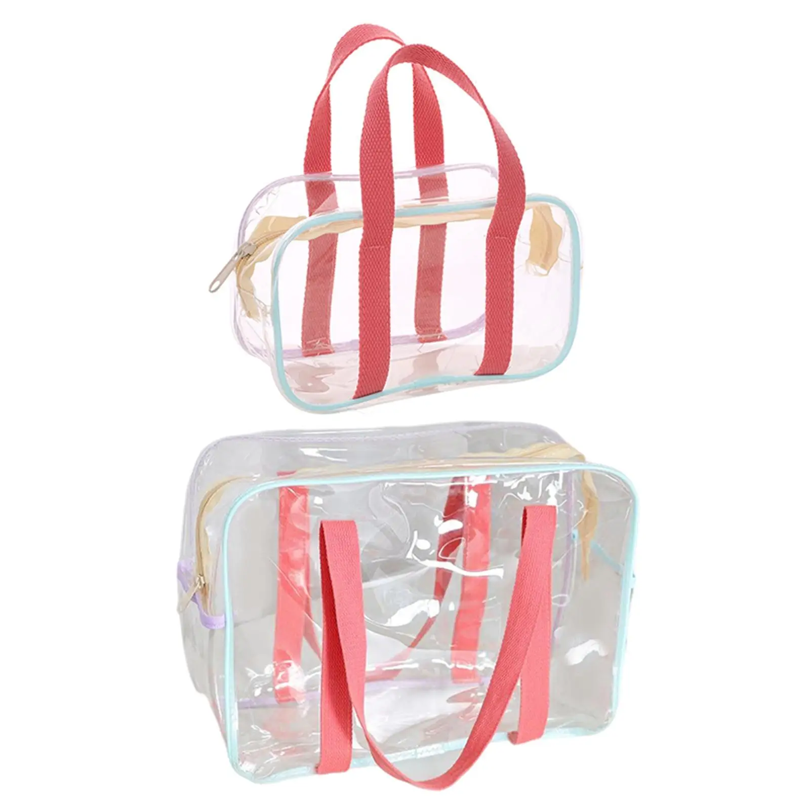 Clear Tote Bag PVC Messenger Shoulder Bag for Bathing Concerts Vacation