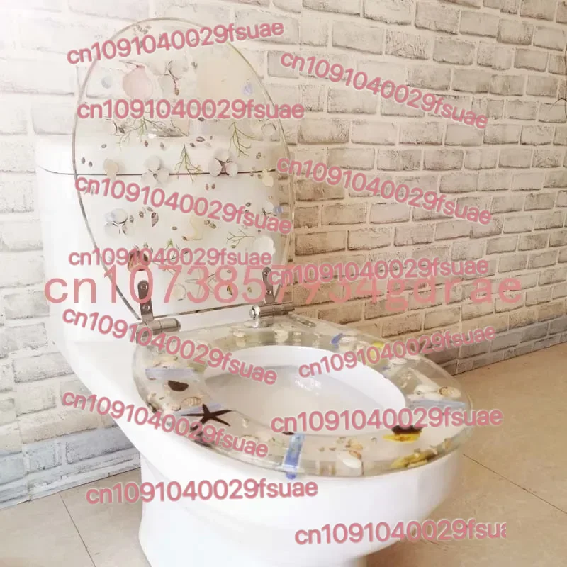 Resin Toilet Seat Cover Old-Fashioned Toilet Universal OUV Stainless Steel Slow Drop Quick Release Hinge