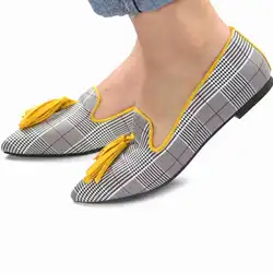Flat Women Shoes Tassel Loafers Shoes Spring Autumn Suede Boat Shoes Light Slip-on Drive Low-top Female Shoes
