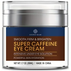 Cafeína Eye Cream para círculos escuros e inchaço, Under Eye Cream, Multi Peptídeos