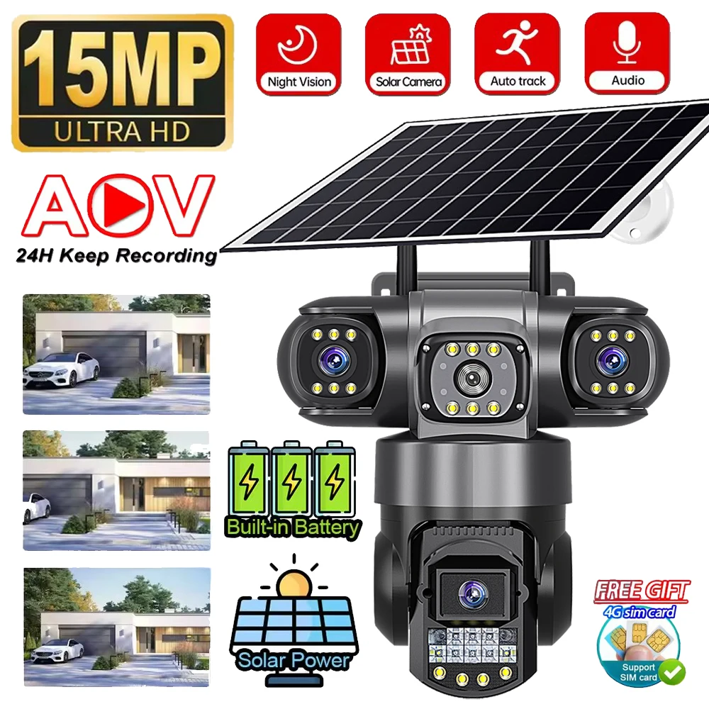 v380-4g-telecamera-solare-aov-15mp-tre-lenti-cctv-esterna-camara-monitoraggio-automatico-visione-notturna-a-colori-video-ip-cam-batteria-incorporata