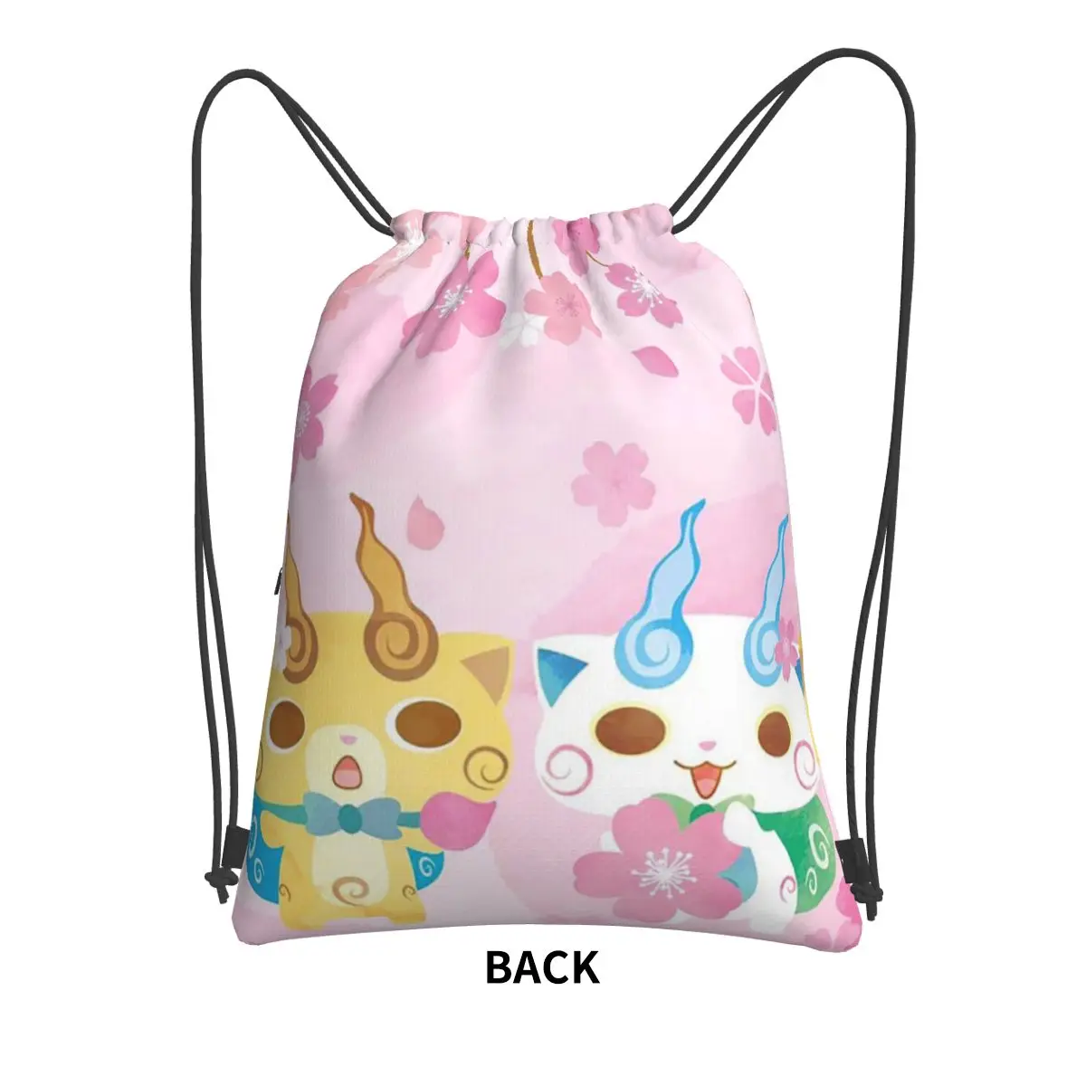 Yo-Kai Watch Cartoon Game Backpacks Fashion Drawstring Bags Sports Bag Book Bags for Man Woman Students