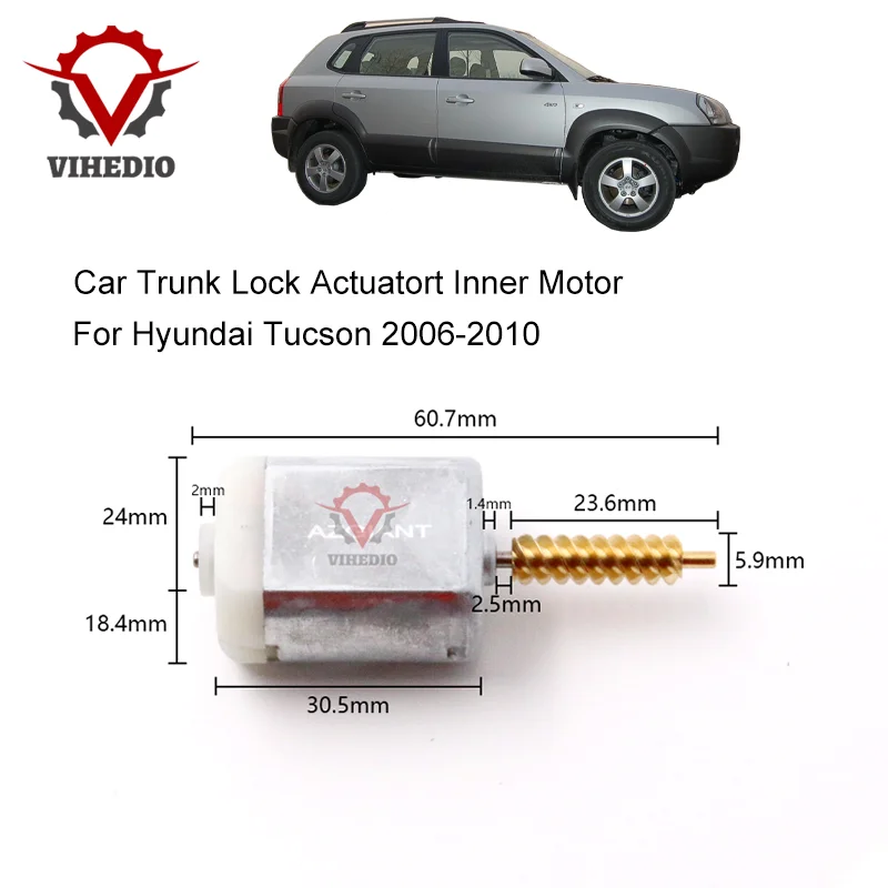 

For Hyundai Tucson 2006-2010 Car Rear Trunk Lock Actuator Latch Release Motor OEM 12V Core Replace High Quality DIY Engine