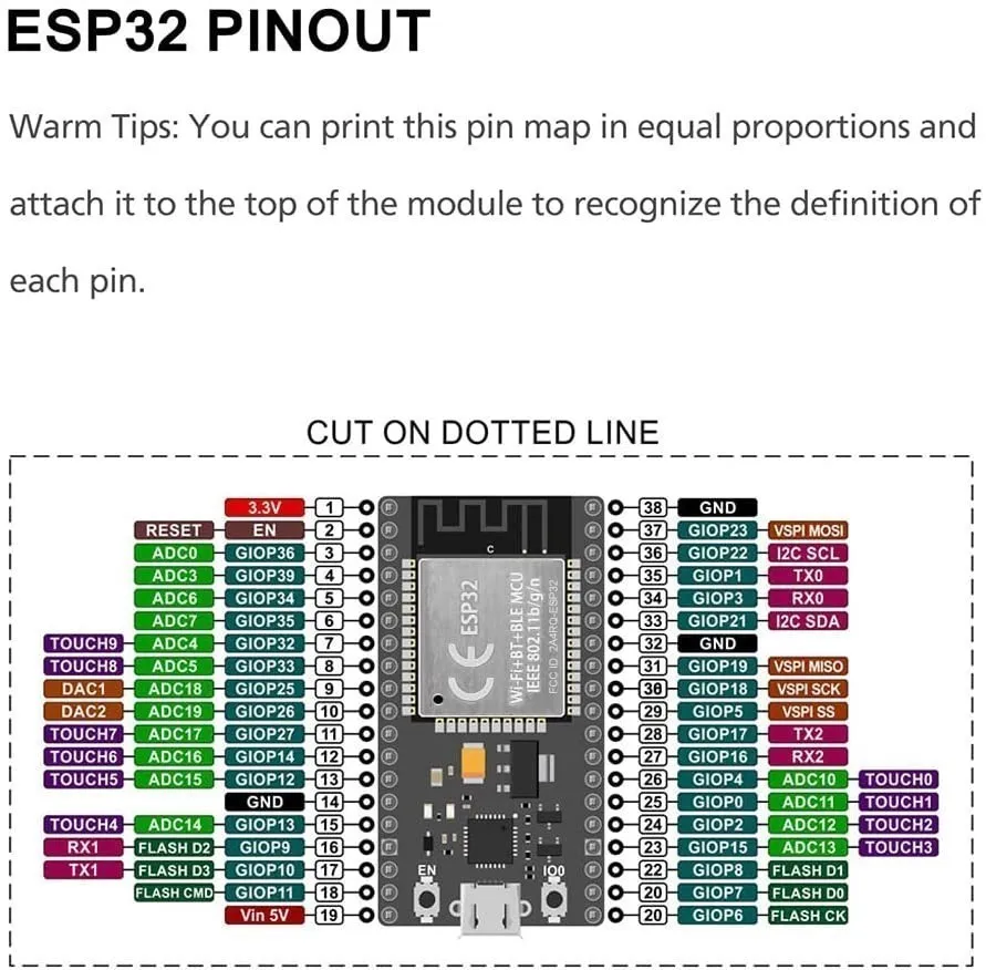 Carte de développement ESP32 WiFi et pour Bluetooth consommation d'énergie ultra-faible touristes Core ESP-32 ESP-32S ESP 32 similaire ESP8266