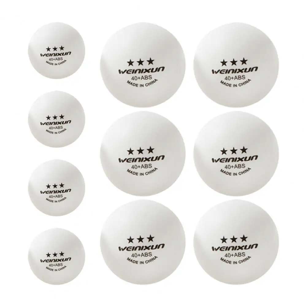 Pingpong Ball High-performance 3-star Table Tennis Balls 10pcs White/yellow Set for Indoor/outdoor Match Training Equipment