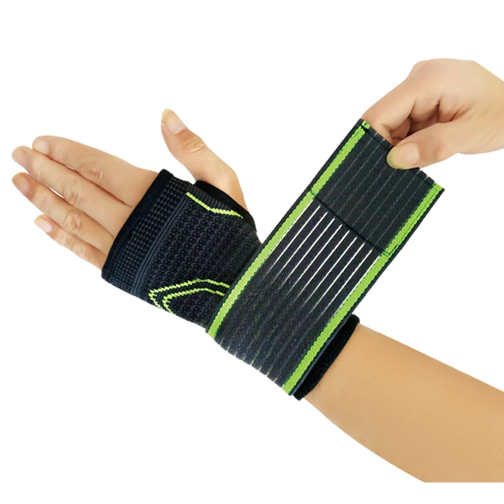 1PC 3d Pressurized Elastic Wrist Bandage Support Strap Wraps Hand Palm Support Wristbands Support Wrist Compression Wrist Pad