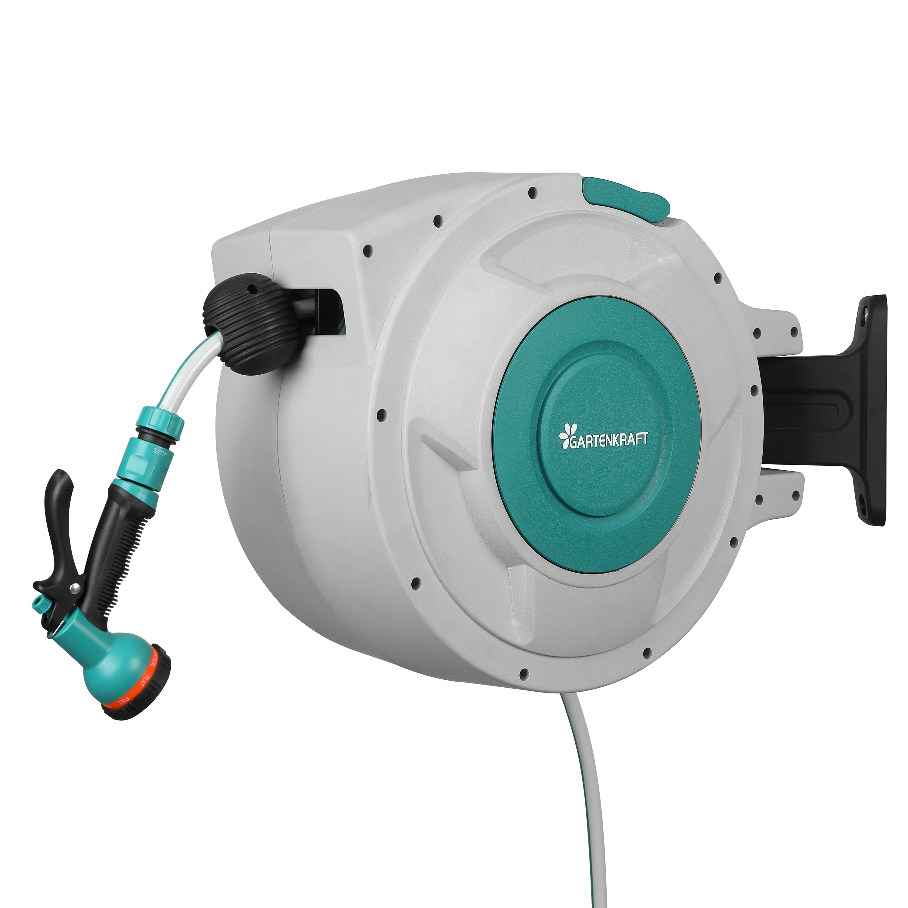 

GARTENKRAFT SW-20S Plastic Retractable Outdoor Garden Water Pressure Irrigation Hose Reel