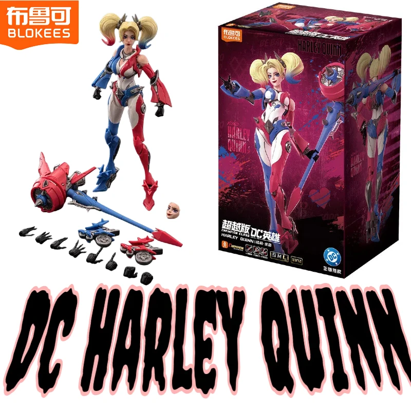 1/12DC Blokees Harley Quinn Suicide Squad Assembly Mecha Version Action Figure Task ForceX Collectible Doll Anime Model Toy Gift