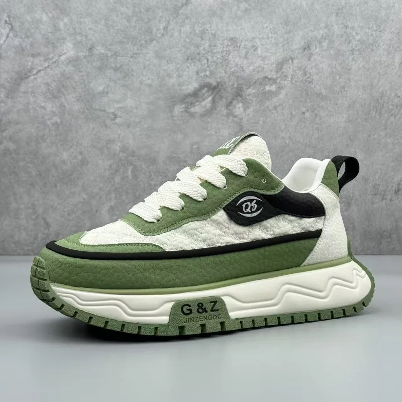 2026 Men Low Top Mesh Dad Sneakers Luxury Brand Cushioning Breathable Running Shoes Four Seasons Men Walking Casual Shoes Hombre
