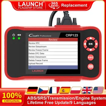 LAUNCH X431 CRP123 OBD2 Car Scanner ABS/SRS/Transmission/Engine Systems Diagnose Tool Lifetime Free Update