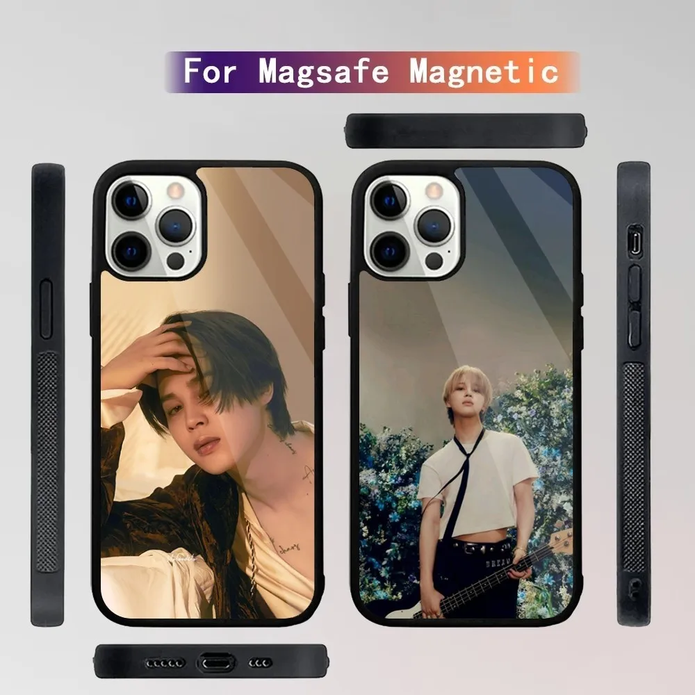 Singer J-JIMINS-S Phone Case For iPhone 16,15,14,13,12,11,Plus,Pro,Max Mini Magsafe Magnetic Wireless Charging