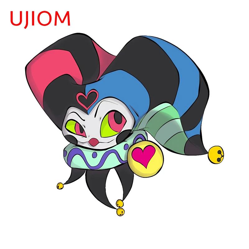 UJIOM Helluva Boss Fizzarolli Cute Wall Sticker Amusing Creative Graffiti Toolbox Decals Sunscreen Vinyl Room Accessories