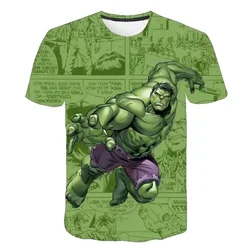 2024 Summer Hot Selling Classic Marvel Hero Hulk 3D Printed Kids T-shirt Top Daily Casual Boys and Girls Round Neck Short Sleeve