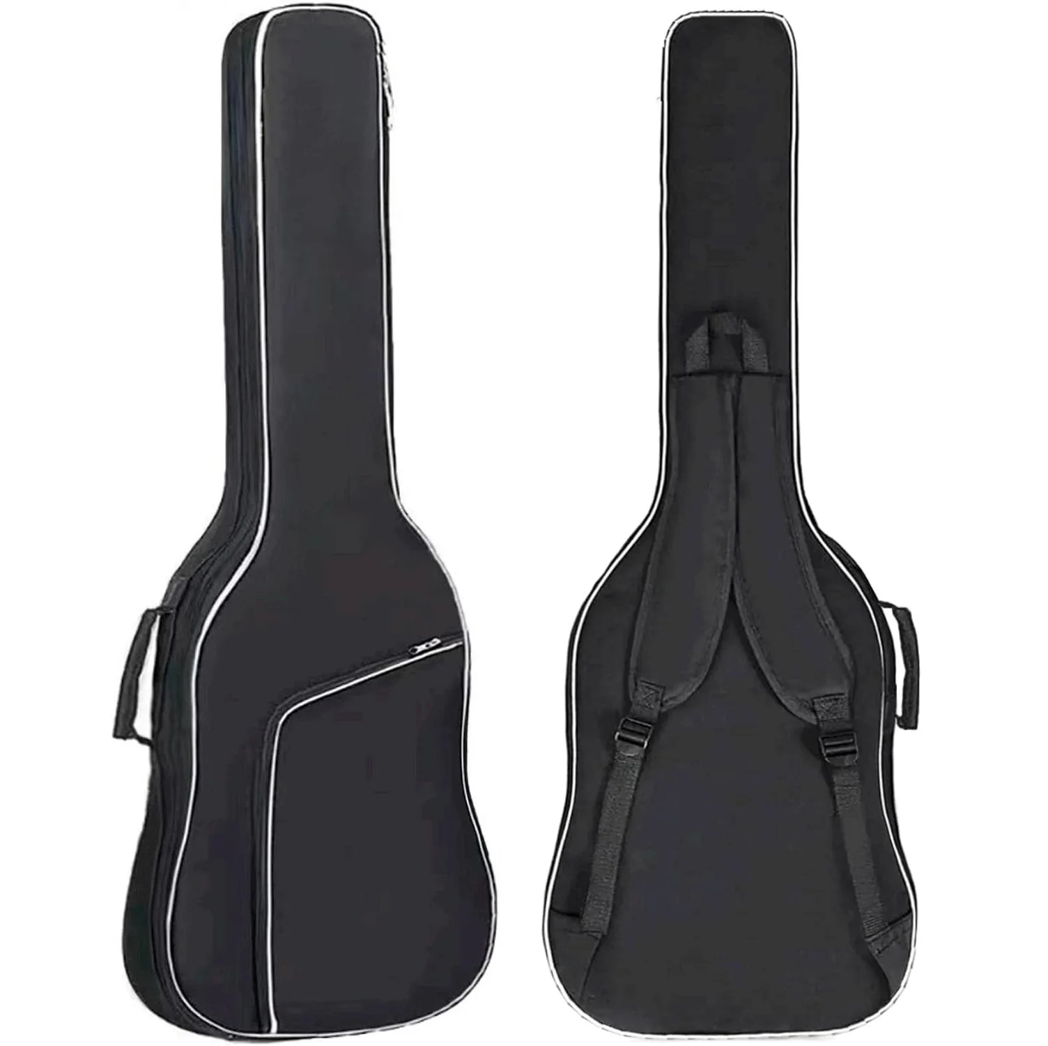 

Bass Guitar Bag Gig Bag 0.35inch Backpack Padded Soft Case Padding Black Electric Bass Case with Back Hanger Loop and Neck Strap