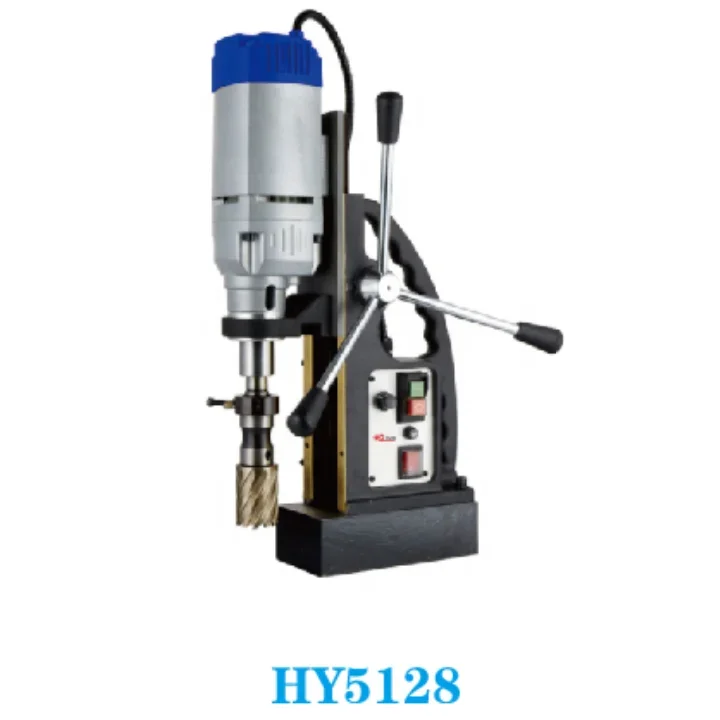 Taladro helicoidal HY5128 de 28mm, 1500w, venta al por mayor, taladro de base magnética, taladro magnético portátil, precio HYstrong