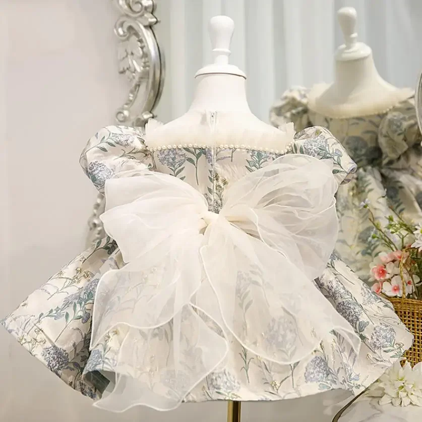 Baby Princess Ball Gown Birthday Party Christening Clothes A1324 Flower Girl Dresses For Weddings Vestido Nena  Ropa De Niña