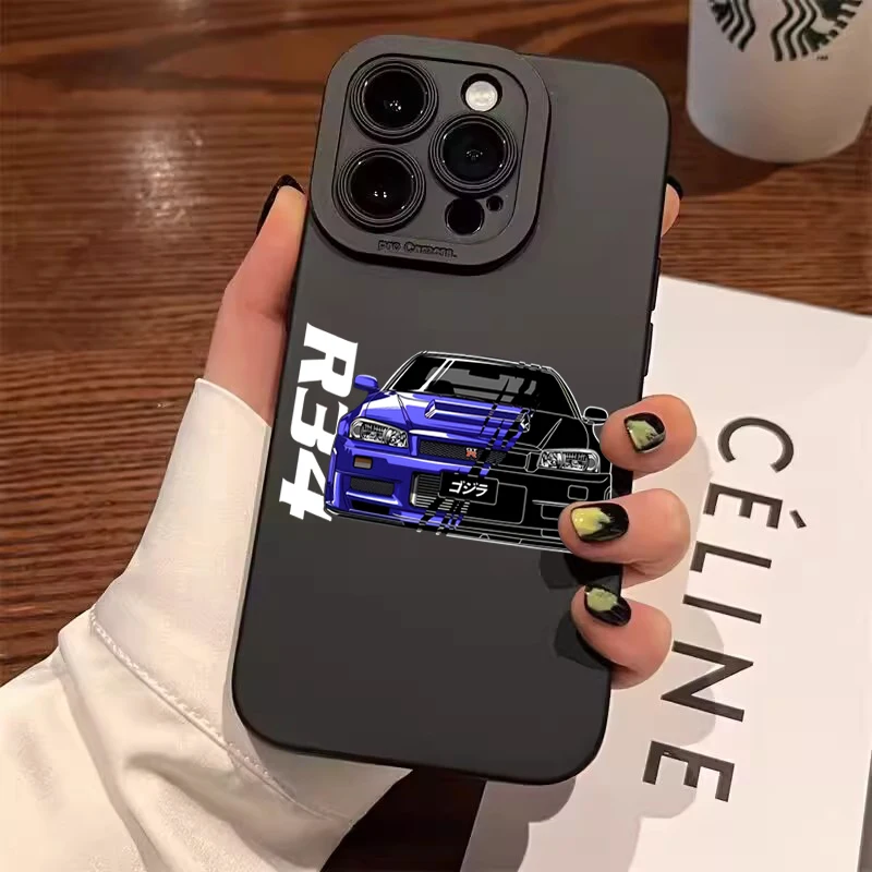 

Pop Stylish Car Pattern Shockproof Phone Case For Xiaomi Redmi Note 13 12 11 Pro Plus 5G 12S 11S 10S 10 12C 13C 4G Silicone Cove