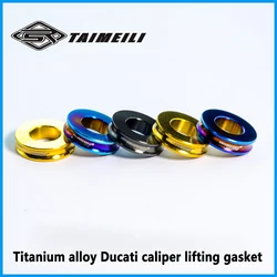 TAIMEILI 4pcs Titanium alloy brake lifting gasket suitable for Ducati brake lifting gasket M10 with a thickness of 5mm