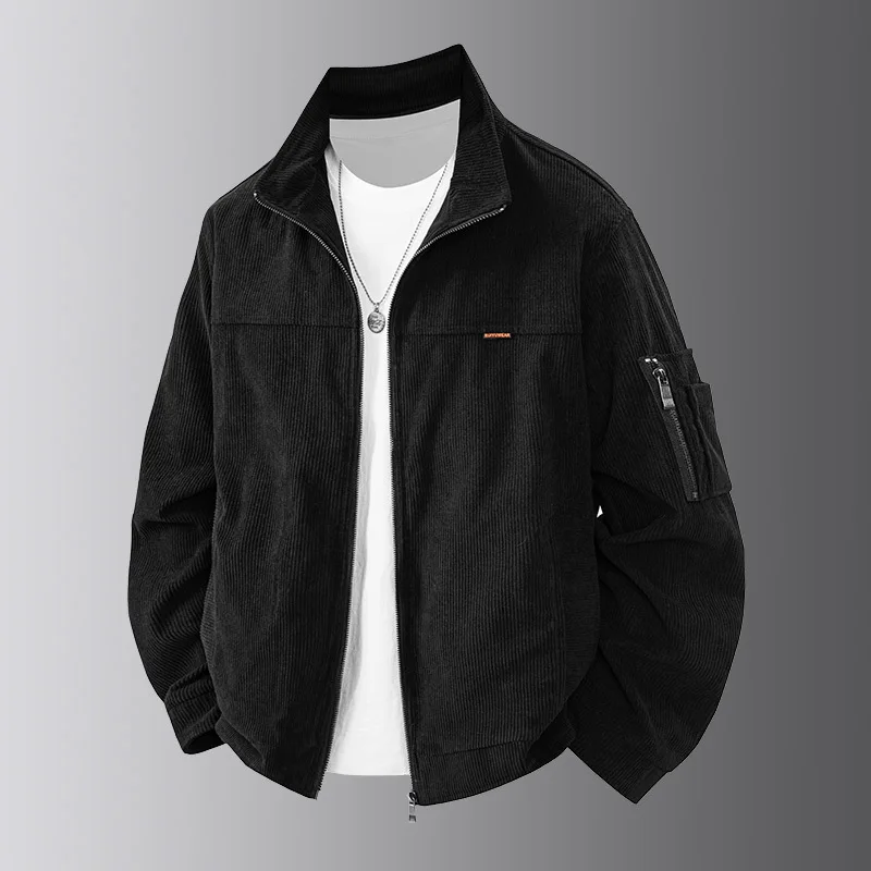 Classic Simple Casual Fashionable Jacket Spring Autumn 2025 Durable Wear-Resistant Soft Skin-Friendly Comfortable Outerwear