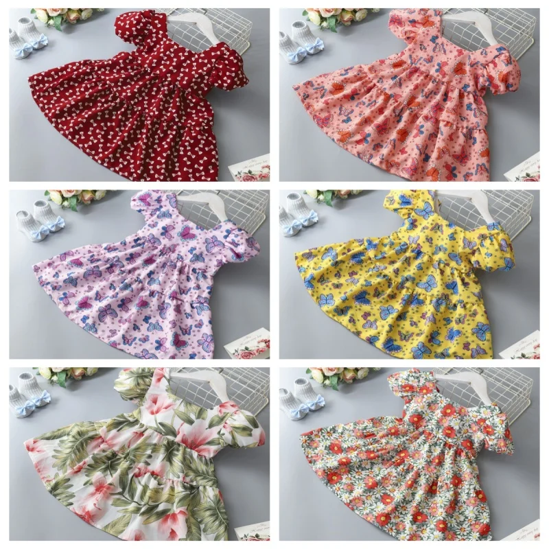 vestido-floral-para-meninas-vestido-de-princesa-infantil