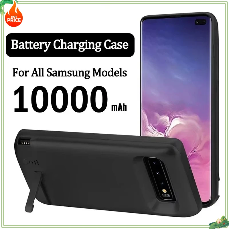 10000mAh Battery Charger Case for Samsung Galaxy S8 S9 S10 S20 S21 S22 Plus Note20/P/Ultra Note 8 9 10 Power Bank Charging Case