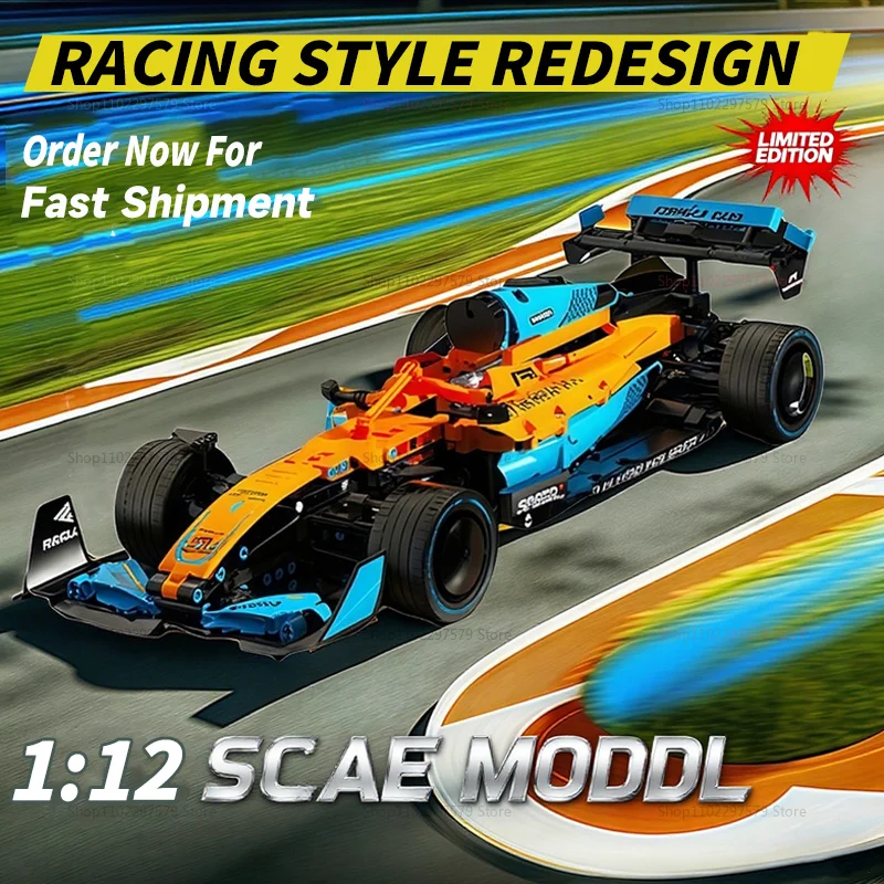 

Technology Compatible 42141 1007PCS F1 Race Cars Model Building Blocks City Vehicle Toy Kids Adults Gifts Set Creative Brick Boy