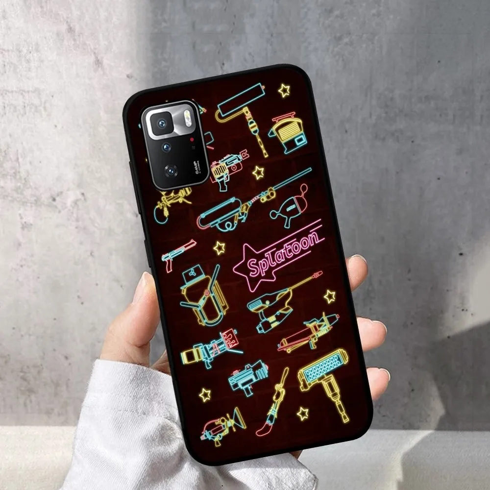 S-Splatoon Game Phone Case For Redmi Note 4 X 5 A 6 7 8 T 9 9S 10 11 11S 11Epro Poco M3 pro