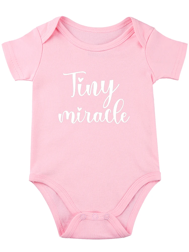 Tiny Miracle Funny Baby onesie Baby Essentials Baby bodysuit pasgeboren meisje kleding schattige babyjongen outfits