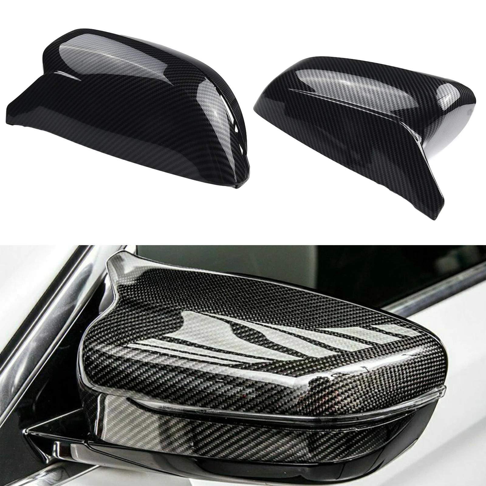 

Car Cover Cap Mirror Cover Style Lightweight Anti-rust Cap Carbon Fiber Car Spare Parts High Quality New Style