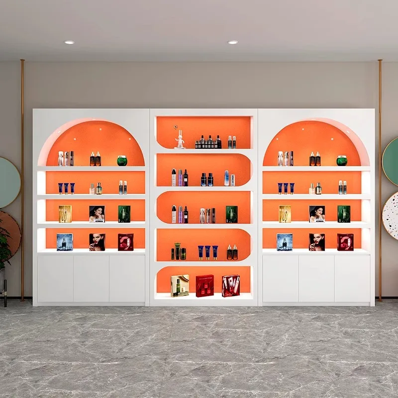 

Simi paint cosmetics display cabinet beauty salon product shelf nail polish display cabinet flower shop display