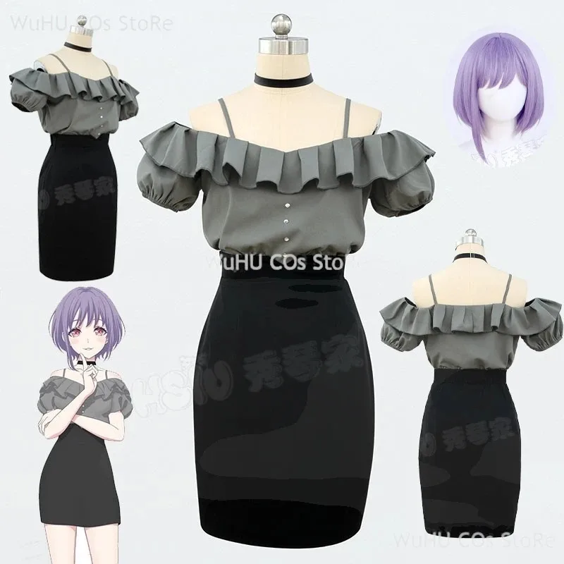 

Аниме BanG Dream Ave Mujica Nyamu Yutenji, парик для косплея, униформа, полный женский сексуальный повседневный костюм для девочек, карнавальные костюмы для ролевых игр; 3,k8't,