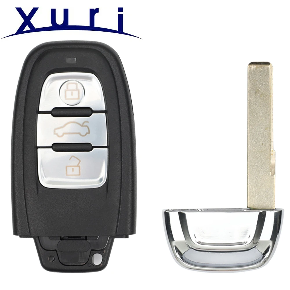 

Xuri Remote Key Shell Fob For Audi A4l A3 A4 A5 A6 A8 Quattro Q5 Q7 A6 A8 Car Key Case 3 /4 BTN Replacement