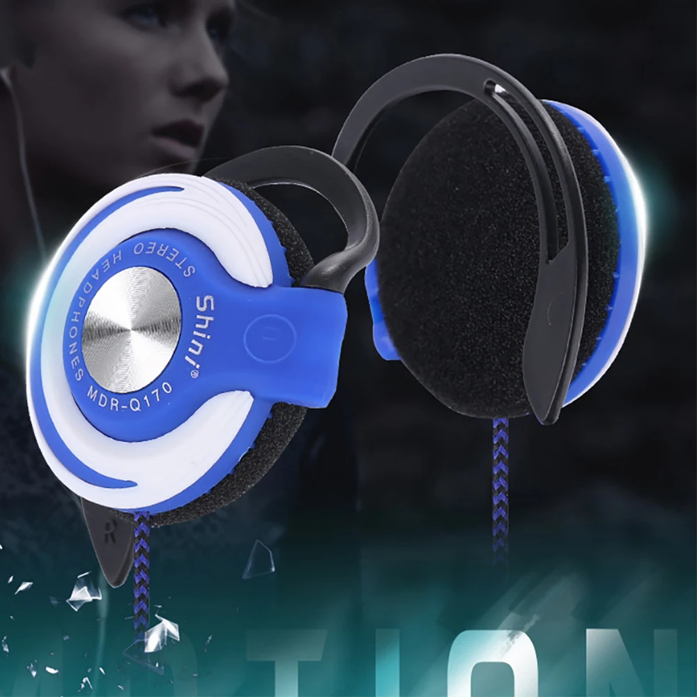 2024 3.5 millimetri Cuffie Universale Orecchio Appeso Auricolare Stereo Bass Musica Auricolare Hifi Bassi Pesanti Con Cancellazione Del Rumore Curvetta Auricolare