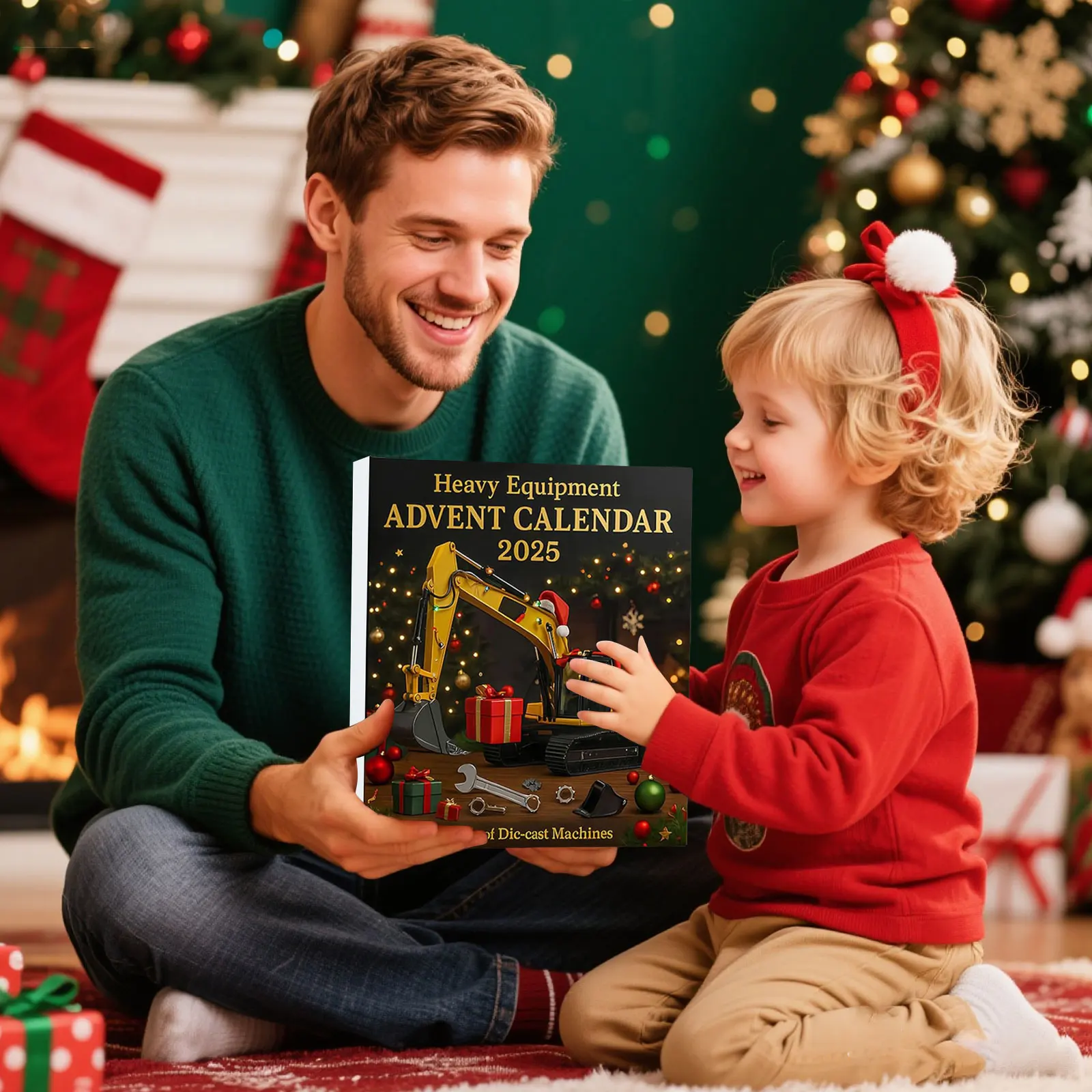 Manual Kitchen Timer Heavy Equipment Advent Calendar 2025 24 Die Machines Little Machine Ornaments Christmas Visual Timer Large