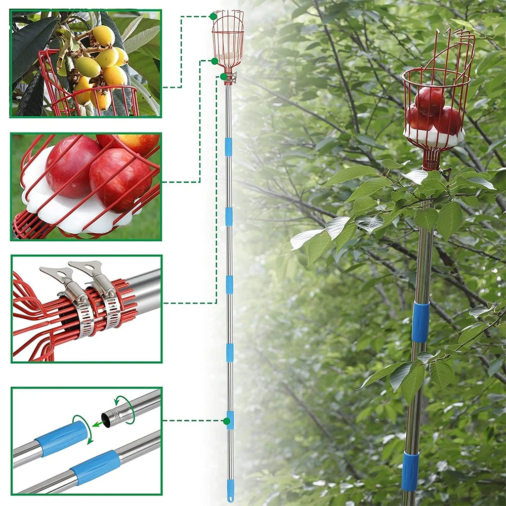 Attrezzo per Raccolta Frutta i - Fruit Picker Basket Telescopic Pole recensione e prezzo