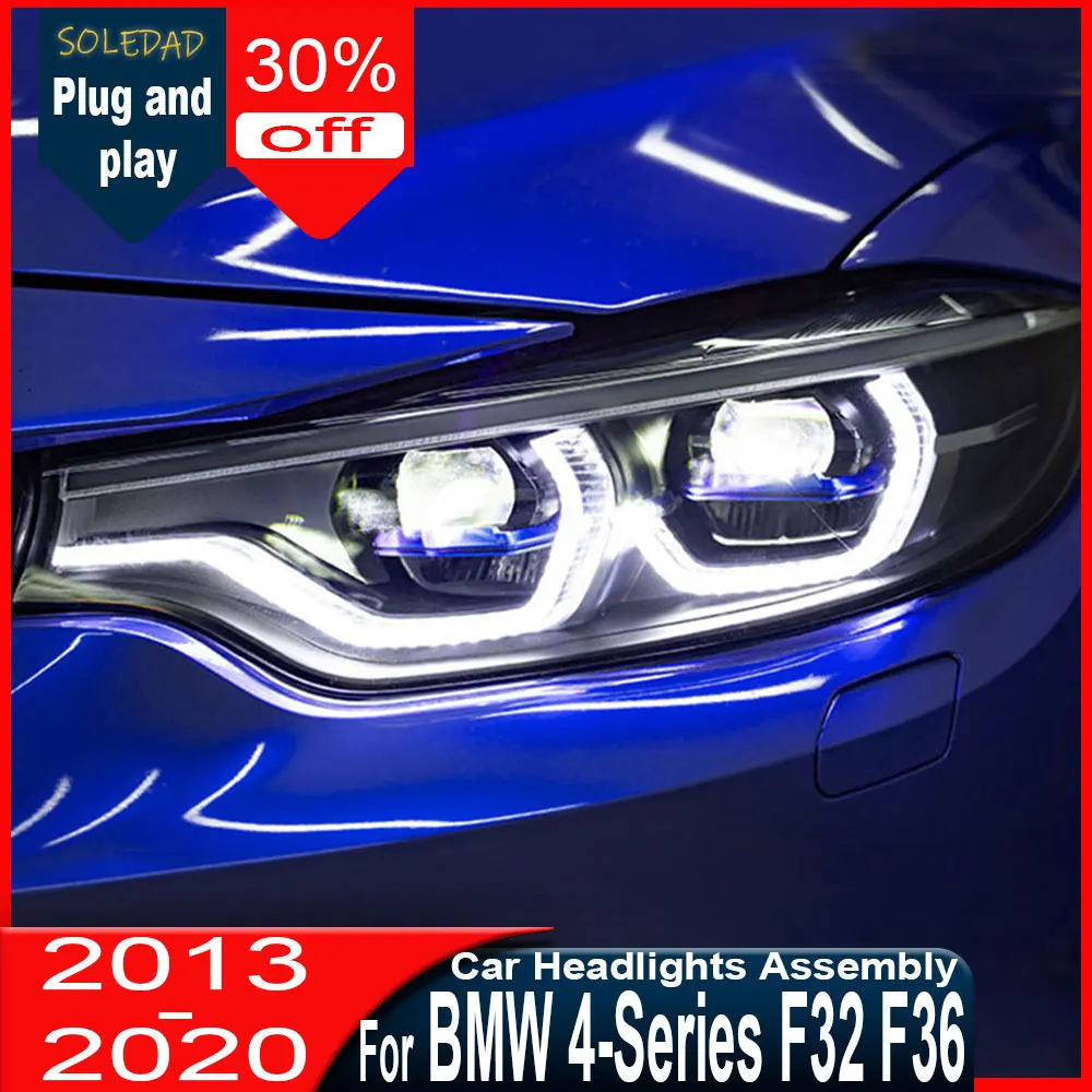 

Car LED Headlight Assemblies For BMW 4 Series F32 F36 2013-2020 Auto headlamp Fog DRL Brake Turn Signal Lamp Plug and Play