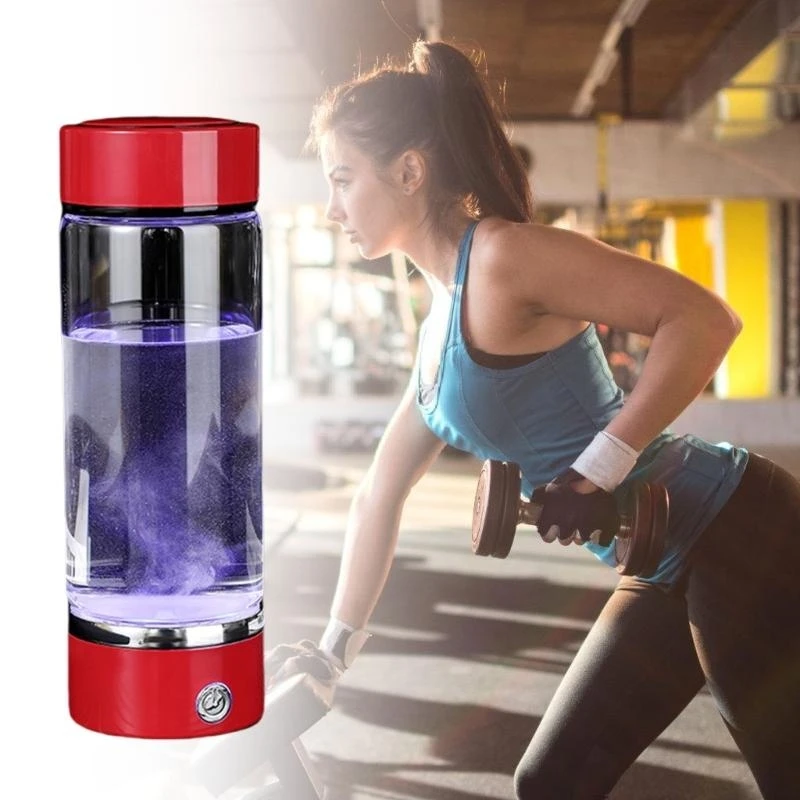 수소가 풍부한 물 유리 수소 물병 수소 수질 생성기 병 플라스틱 텍스처 항산화 방지제 lonizer