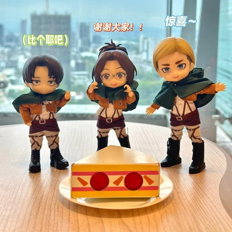 アニメアクションフィギュア-進撃の巨人-qバージョン-アラン・ミカサ-将軍-レウェル・ハンジ-クレイマン-おもちゃ-誕生日プレゼント-収集品-2001