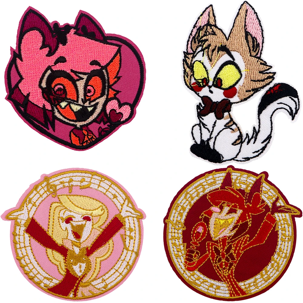 Animated Figure DIY Embroidered Iron On Patches Badges Patchwork Sewing Applique Jacket Backpack Badges