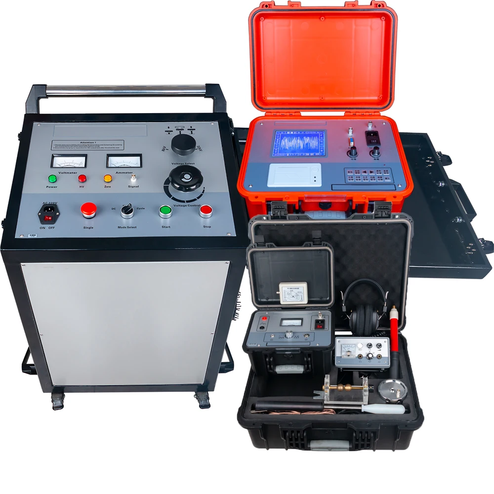 electric cable fault locating instrument includes trolly high Voltage pulse generator TDR and cable pipe locator