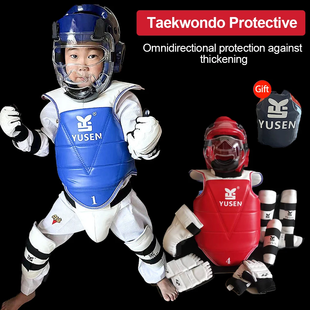 

Taekwondo Protective Gear Thickened Combat Training Gear Boxing Match Karate Uniforms Judo Karate Gloves