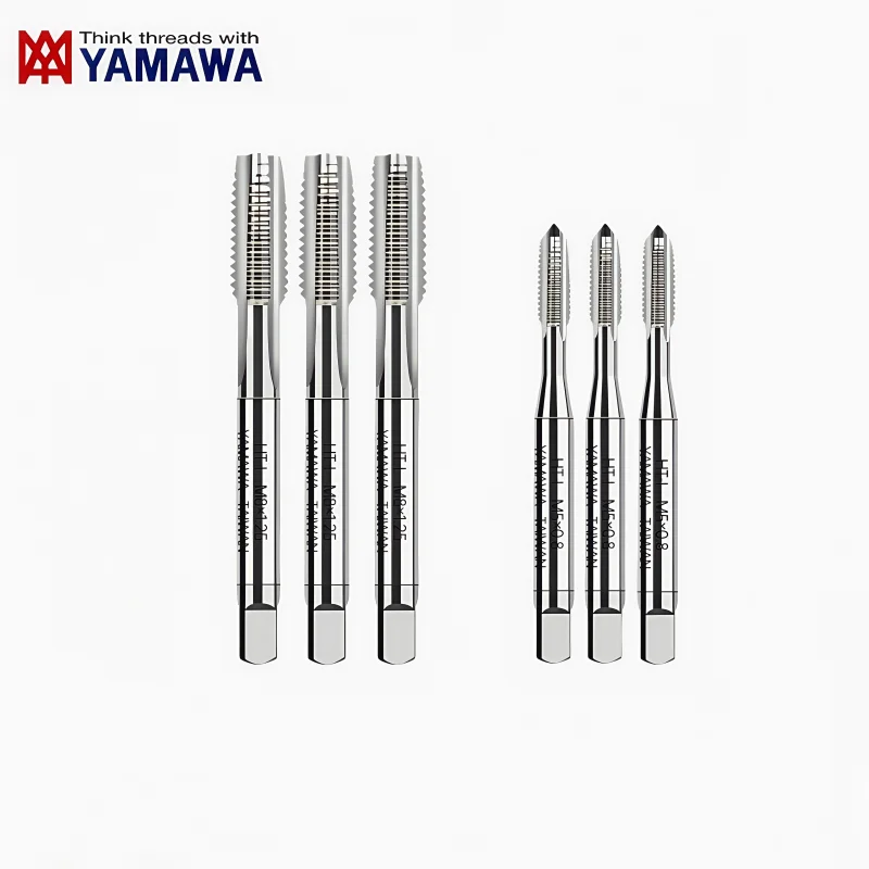 1set=3PCS Japan YAMAWA Hand Set Metric Thread M2M2.5M3M4M5M6M8M10  Straight Tap