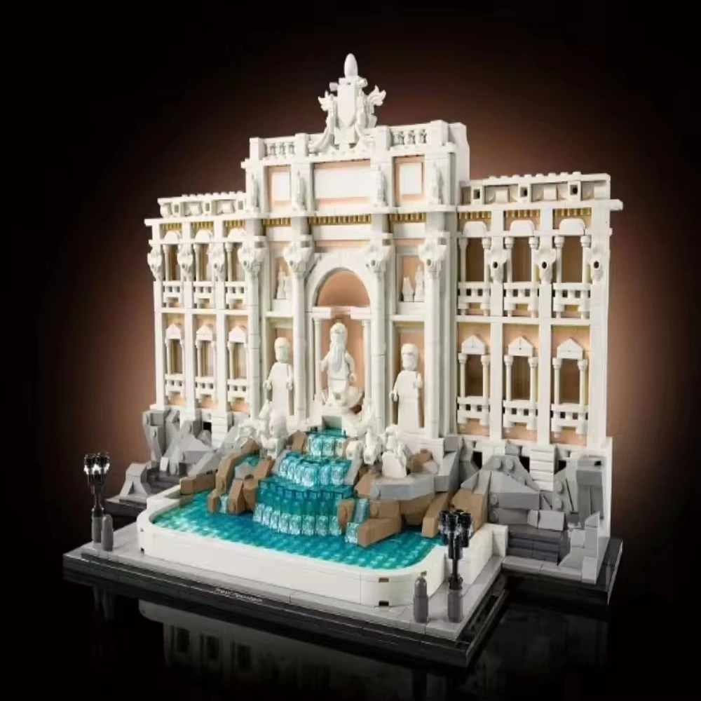 

Серия Street View, всемирно известный фонтан, квадрат, 1880 шт., модель, строительные блоки, детские развивающие сборные игрушки, подарок на день рождения