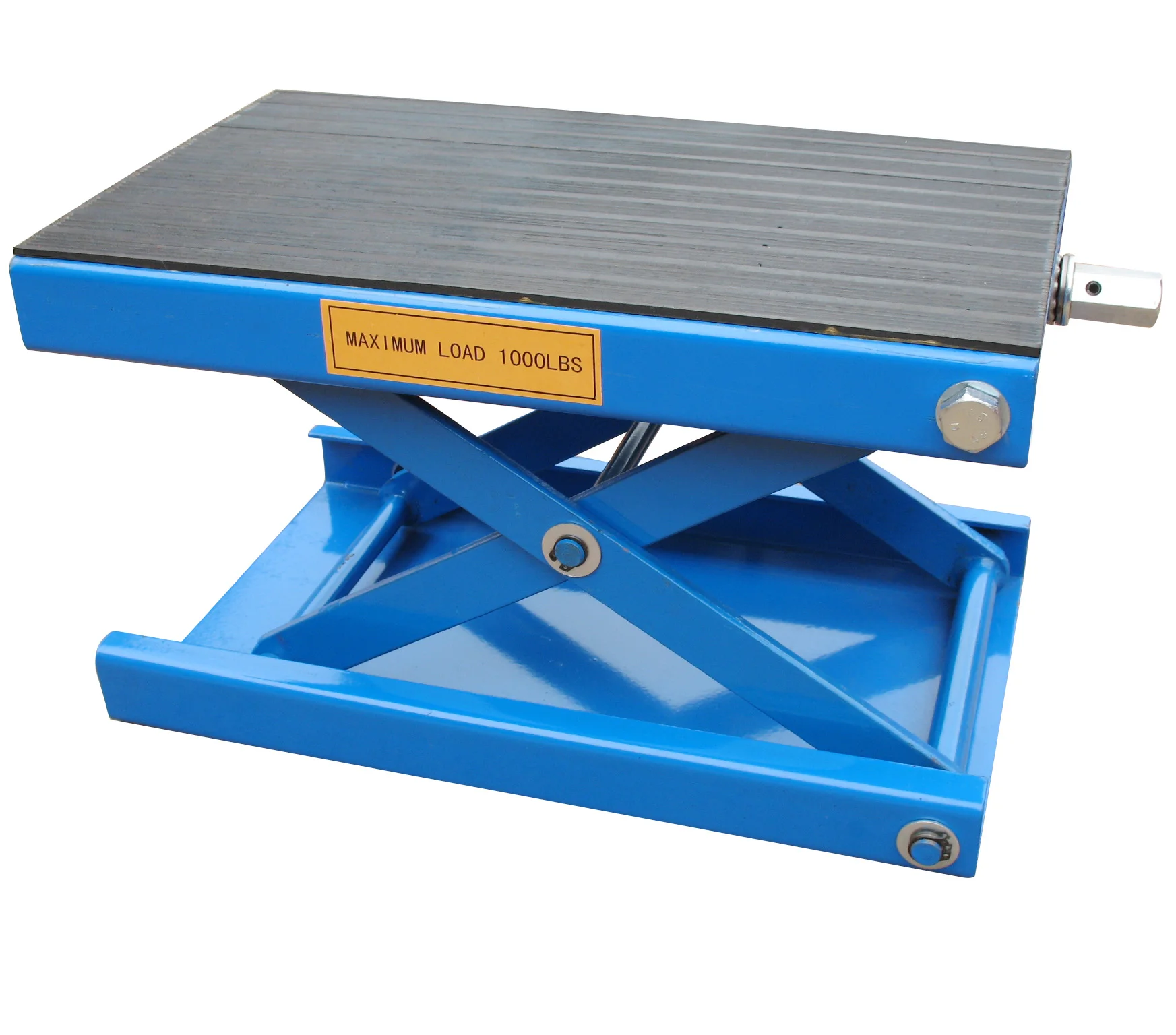 Motorcycle Center 1000lbs Scissor Lift Jack Hoist Stand Repair Stand Steel Repair Lift Stand for Bike ATV