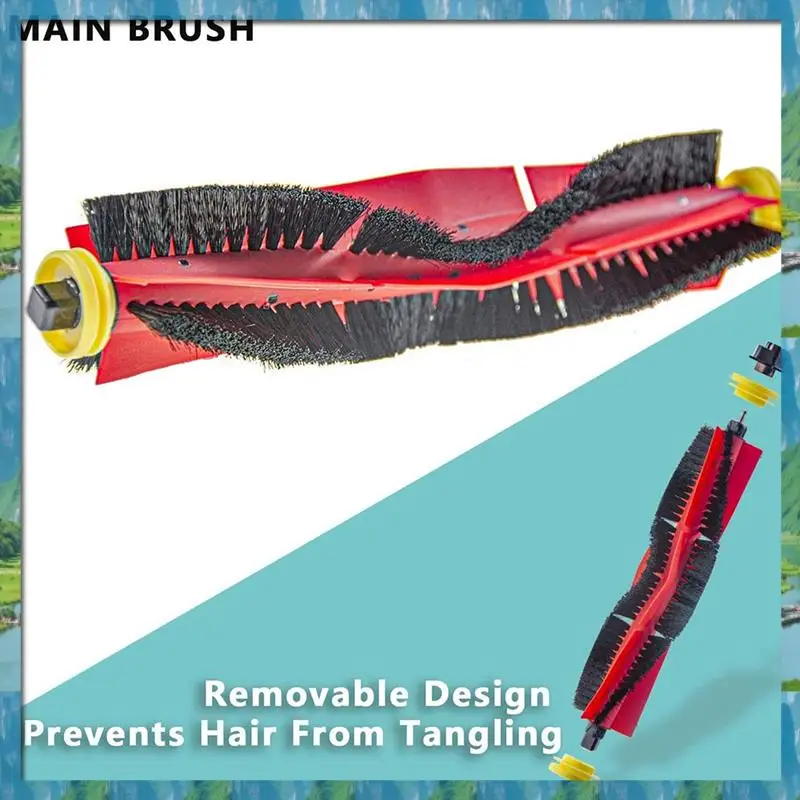 

The New Removable Main Brush Washable HEPA Filter Cloth For Xiaomi Roborock T7pro T6 S5 MAX T6 Vacuum Cleaner Parts