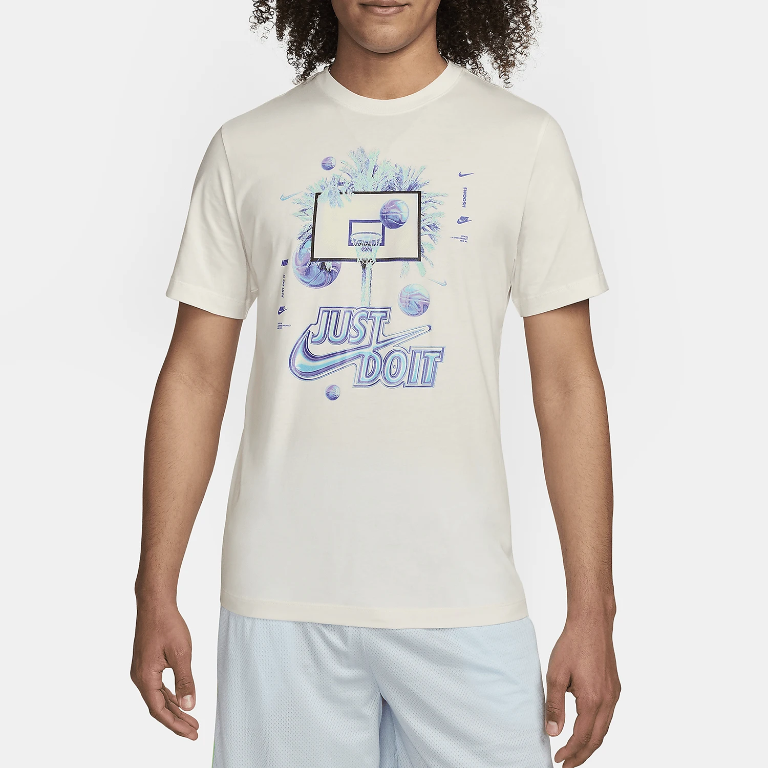 

Nike Official Genuine 2024 New Men's Summer Breathable Printed Basketball T-Shirt FV8411-133