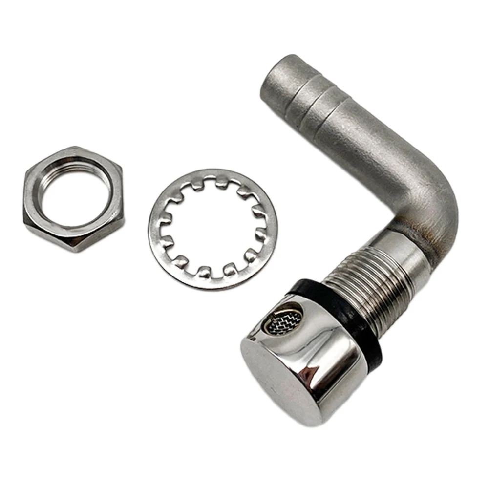 Weight Stainless Steel Boat Fuel Vent Tank Vent 316 Stainless Steel About 100G Easy To Install Outer Diameter 16Mm