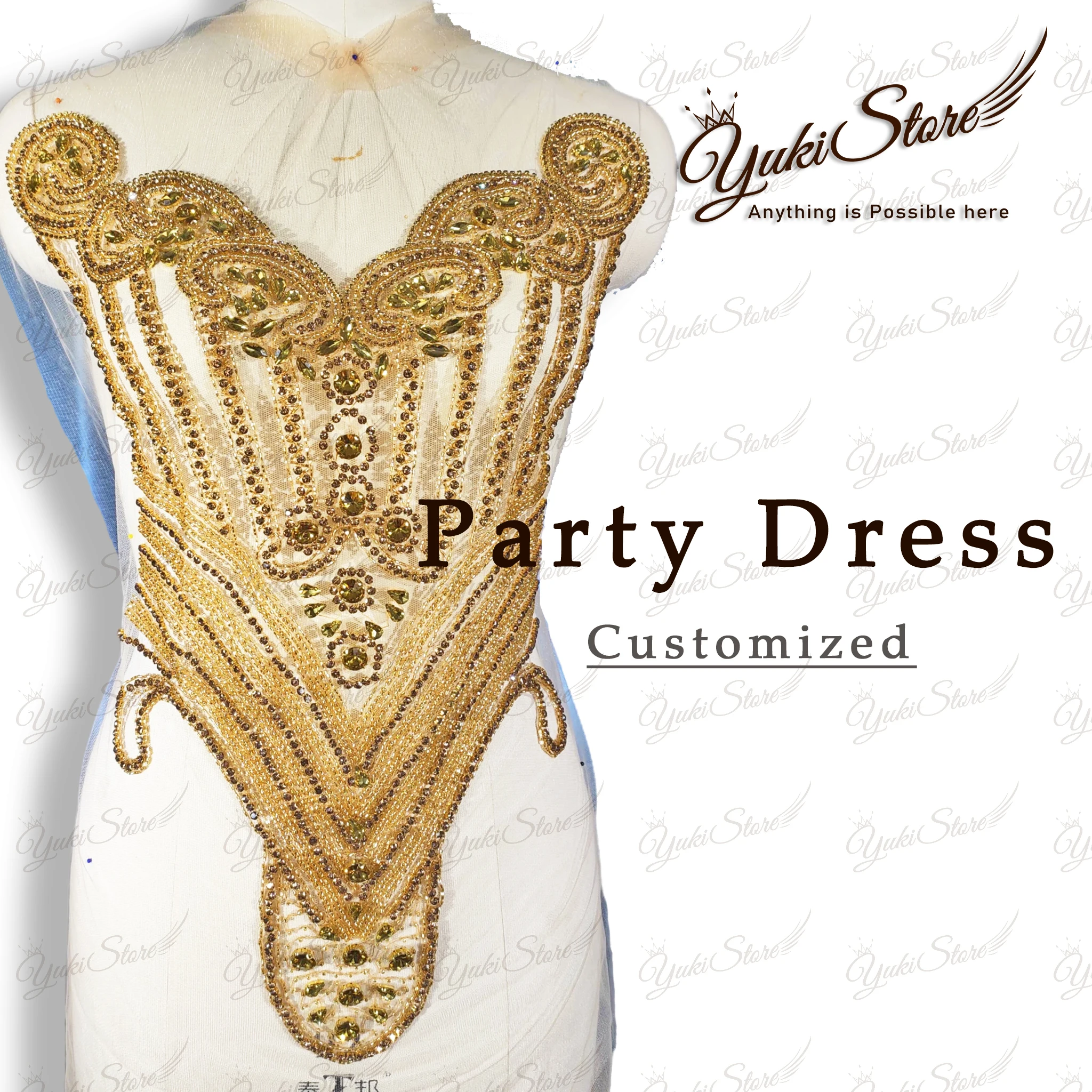 

Handmade Sew On rhinestone beaded patches Applique Bodices Patches for Wedding Ball Gown Cocktail Dress DIY Fabric JY043