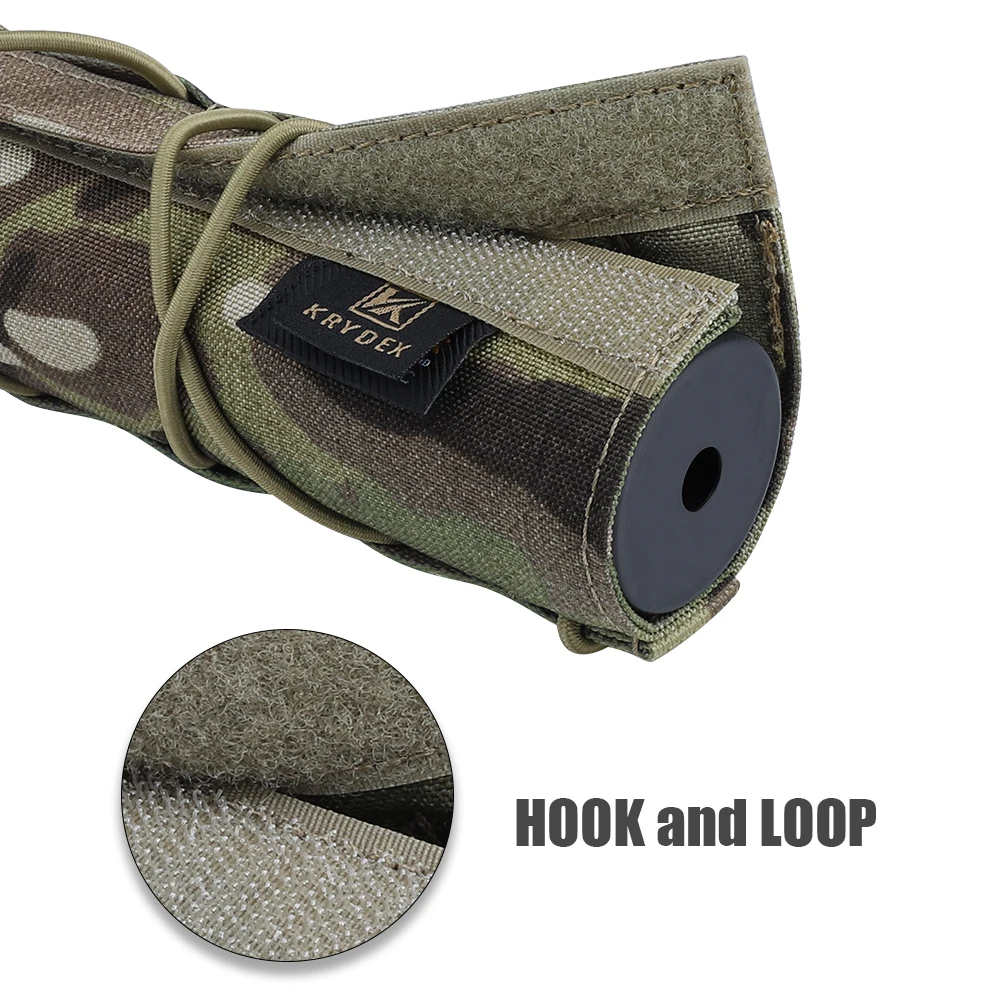 KRYDEX 22/18cm Tactical Suppressor Cover Airsoft Protector Cover Muffler Case Hunting Shooting Accessories view 2