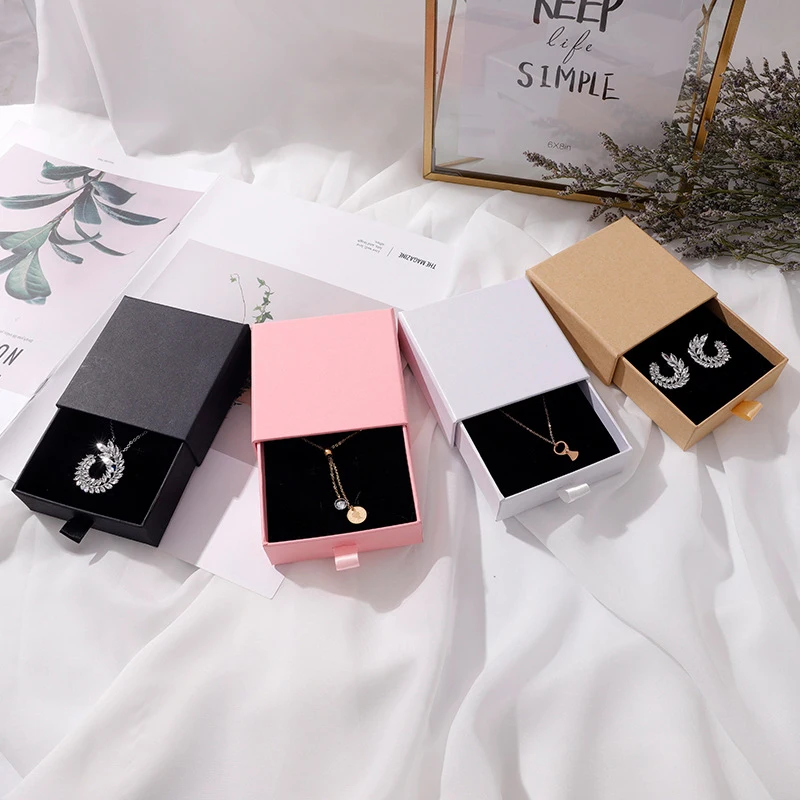 Women Jewelry Box Gift Package Jewelry Display Stand Bracelet Necklace Earrings Rings Storage Boxes Holder Brackets Stands 1Pc